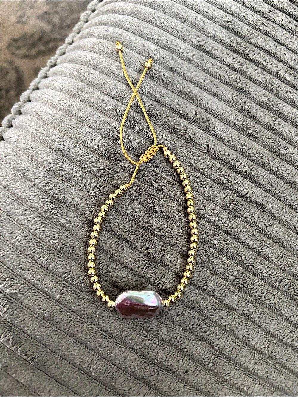 Gold Beaded Bracelet